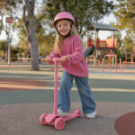 Scooter Plegable para Niños Explore Rosado con Luces LED - vista 2